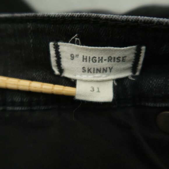 Madewell Jeans Womens Size 31 Gray 9" High-Rise Skinny Denim 27" Inseam  Stretch - Picture 9 of 16